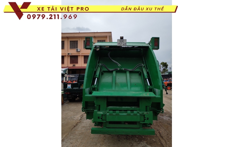 Báo giá Dongfeng 2 chân Xe cuốn ép chở rác 14 khối