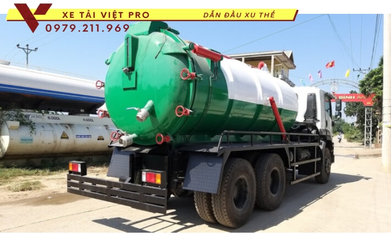 ISUZU Xe hút chất thải 13 khối