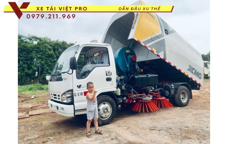 Báo giá Isuzu quét đường hút bụi 5 khối mới nhất hiện nay