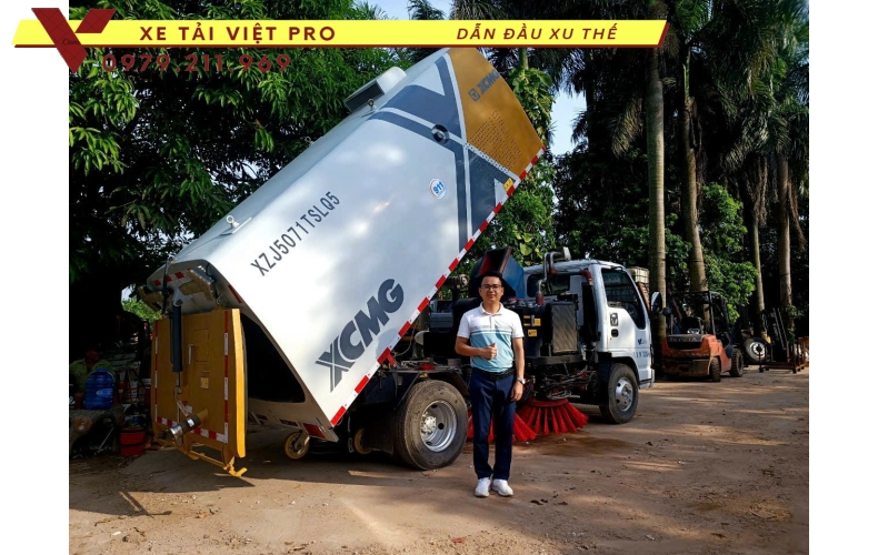 Báo giá Isuzu quét đường hút bụi 5 khối mới nhất hiện nay