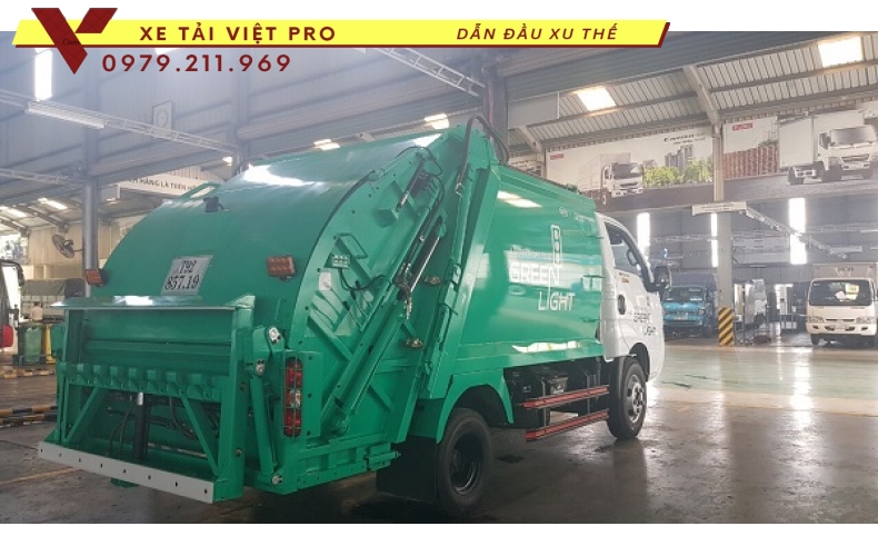 Xe Kia K250 cuốn ép rác 3,3 khối