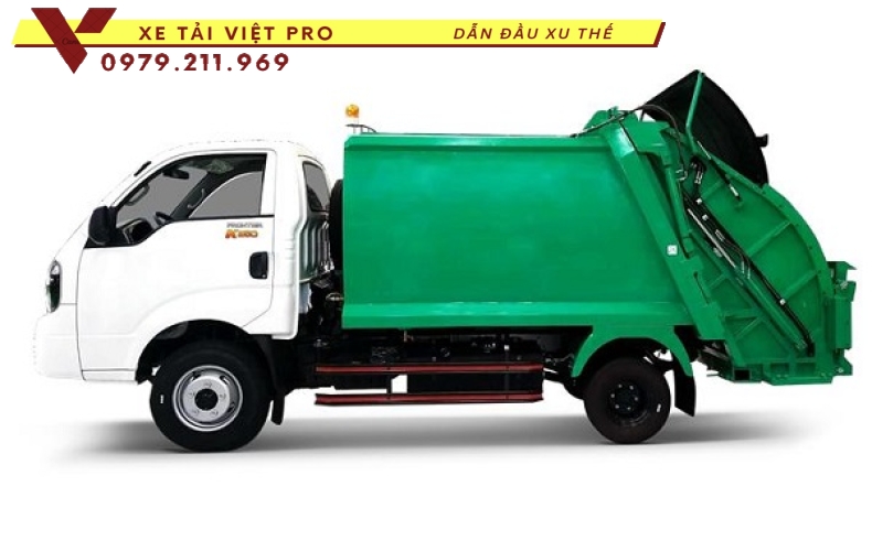 Xe Kia K250 cuốn ép rác 3,3 khối