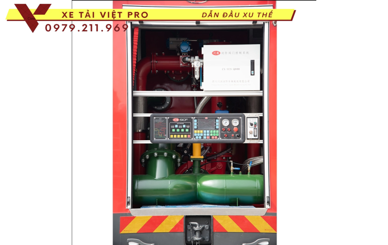 Xe cứu hỏa Mercedes Benz  14.000 lít nước, 2000 lít bọt