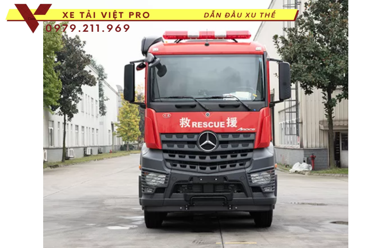 Xe cứu hỏa Mercedes Benz  14.000 lít nước, 2000 lít bọt