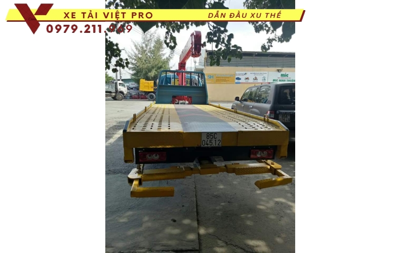 Báo giá xe Ollin S120 cứu hộ sàn trượt có gắn cẩu 3 tấn