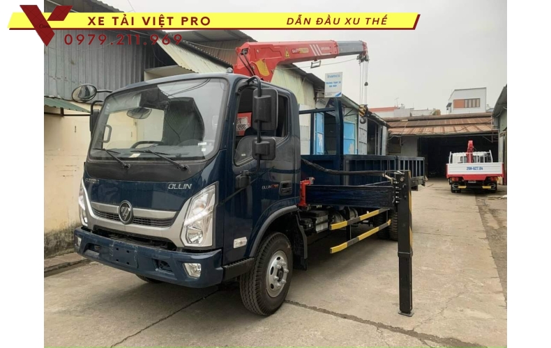 Xe tải thaco Ollin S120 gắn cẩu Unic 3 tấn giá rẻ, chất lượng cao, giao hàng toàn quốc