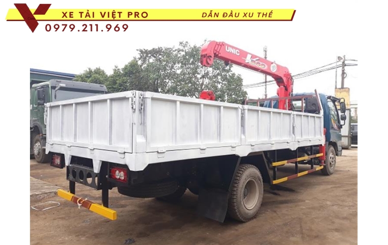 Xe tải thaco Ollin S120 gắn cẩu Unic 3 tấn giá rẻ, chất lượng cao, giao hàng toàn quốc