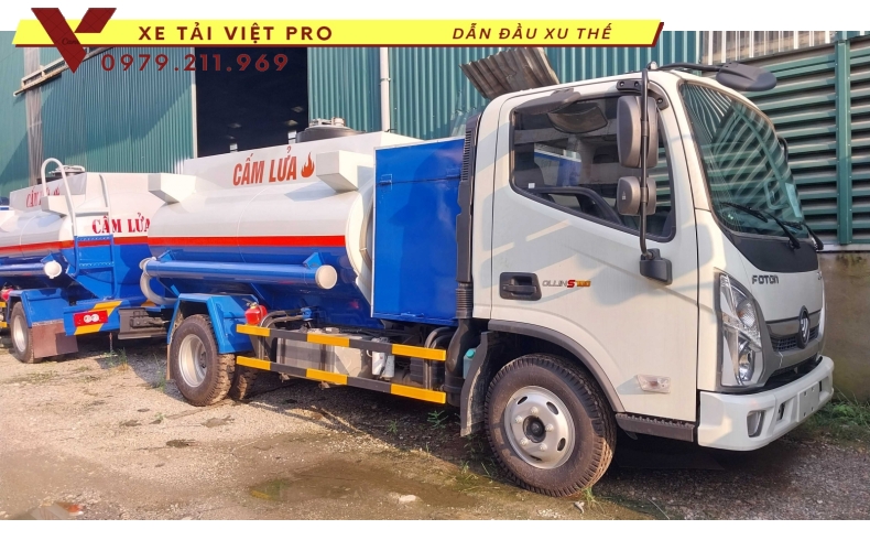 Báo giá mới nhất cho xe Thaco ollin S700 téc chở xăng dầu 6m3