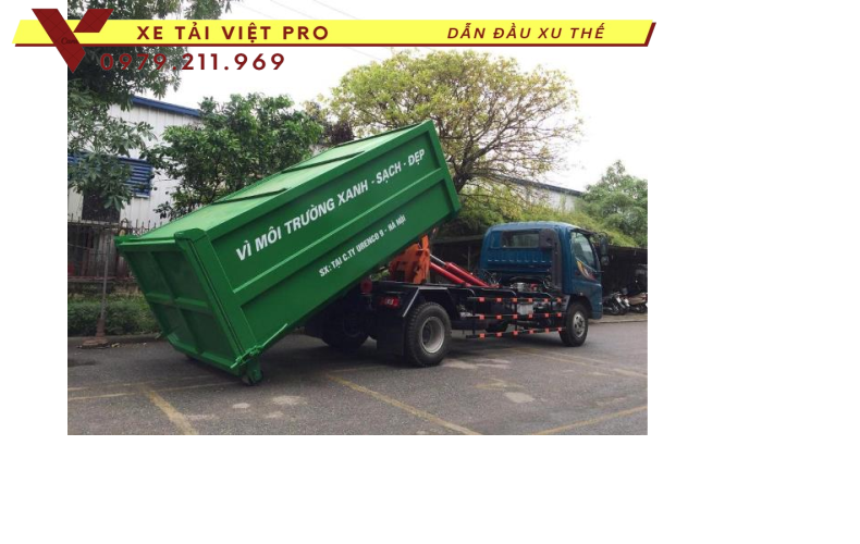 Báo giá xe Ollin 700 thùng chở rác rời 10 khối mới nhất hiện nay