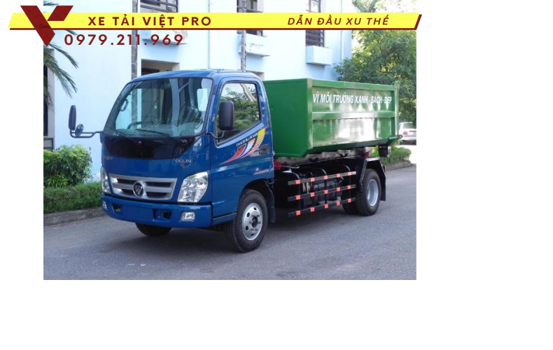 Báo giá xe Ollin 700 thùng chở rác rời 10 khối mới nhất hiện nay