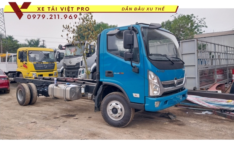 Xe Ollin S720 nâng đầu chở máy công trình có giá bao nhiêu?