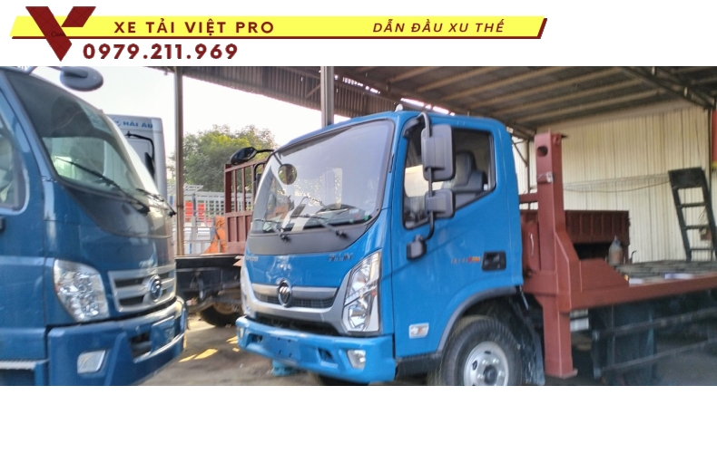 Xe Ollin S720 nâng đầu chở máy công trình có giá bao nhiêu?