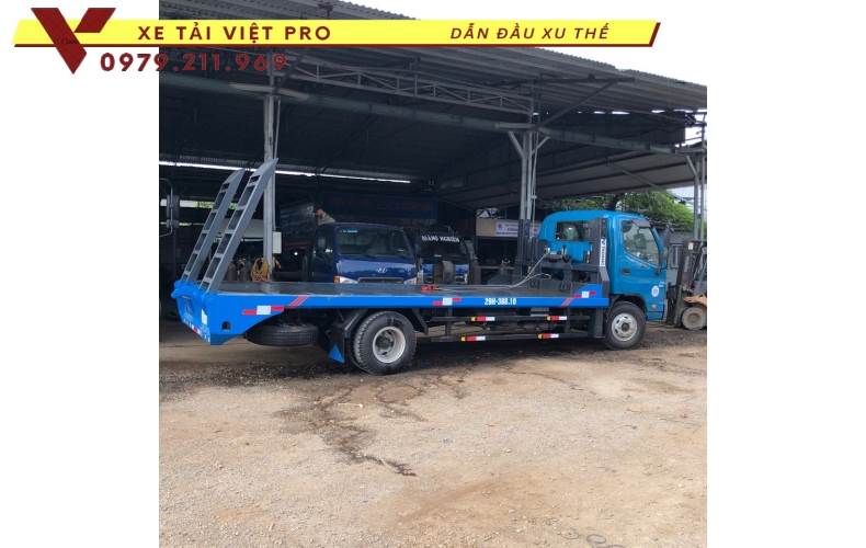 5 loại xe tải nâng đầu chở máy công trình cùng phân khúc với xe Ollin S120