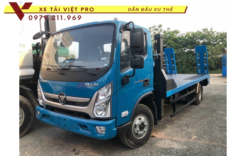 Xe Ollin S720 nâng đầu chở máy công trình có giá bao nhiêu?