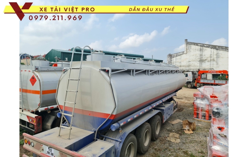 Rơ mooc téc 3 trục chở dầu