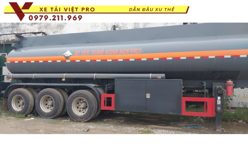 Sơ mi rơ mooc téc hóa chất Acetinic 28 khối