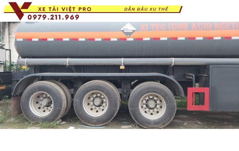 Sơ mi rơ mooc téc hóa chất Acetinic 28 khối