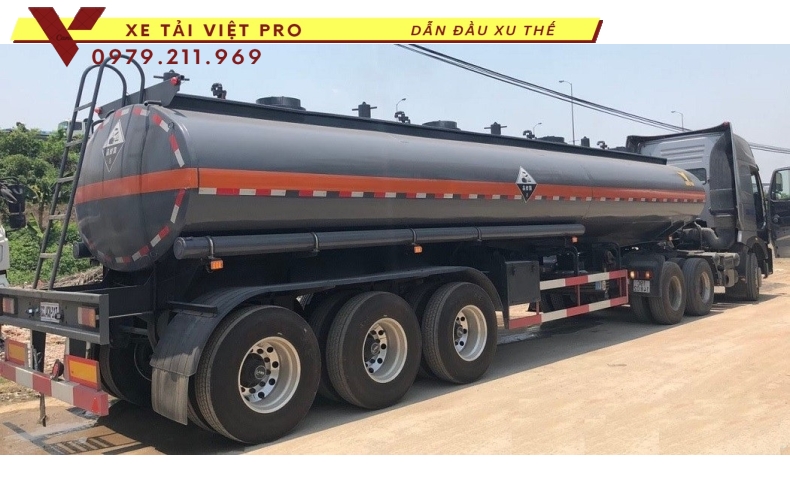 Sơ mi rơ mooc téc hóa chất Acetinic 28 khối