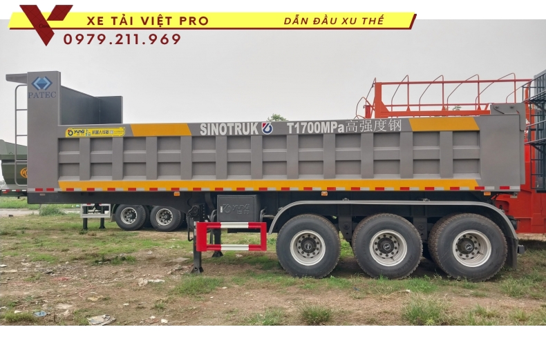 Báo giá sơ mi rơ mooc ben Sinotruck mới nhất năm 2024