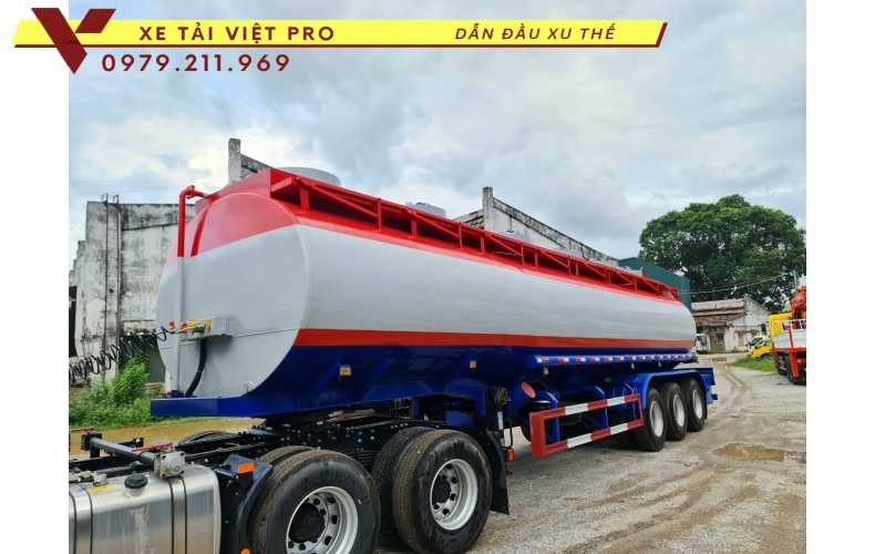 Báo giá sơ mi rơ mooc téc xăng dầu 3 trục mới nhất hiện nay