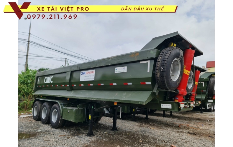 Báo giá sơ mi rơ mooc ben CIMC mới nhất năm 2024