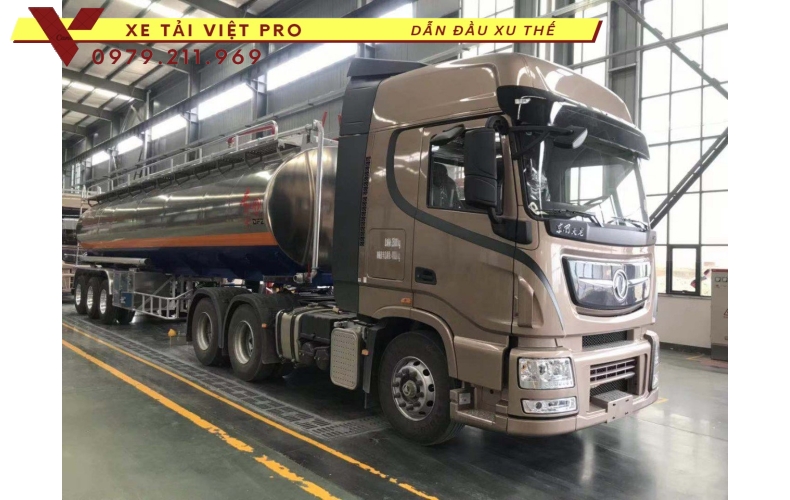 Báo giá sơ mi rơ mooc téc nhôm chở xăng dầu 44 khối