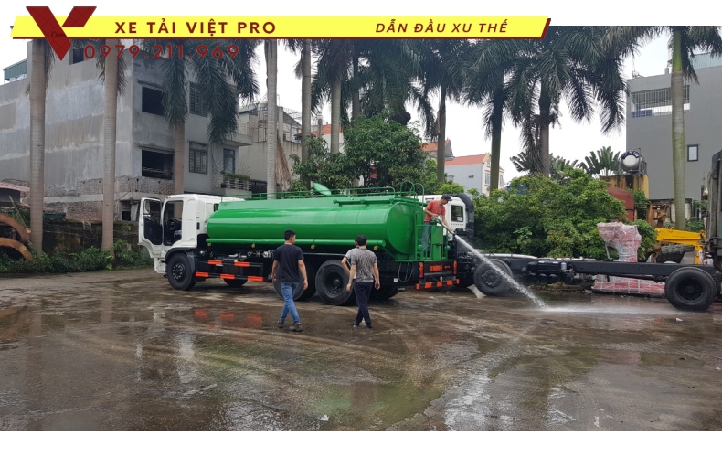Thông số kỹ thuật và báo giá xe Hino FL téc nước 14 khối