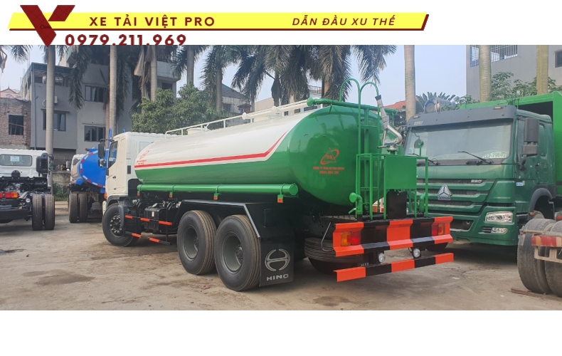 Thông số kỹ thuật và báo giá xe Hino FL téc nước 14 khối