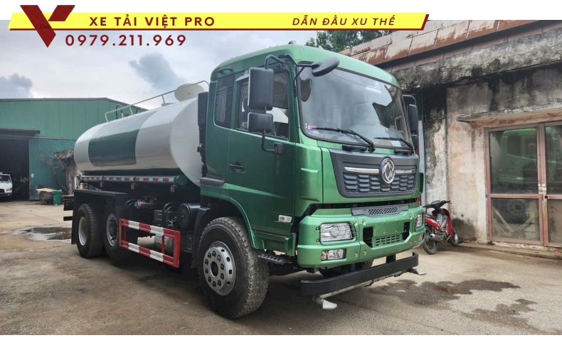 3 Địa điểm Xe tải Dongfeng 3 chân téc chở nước 15 khối tốt
