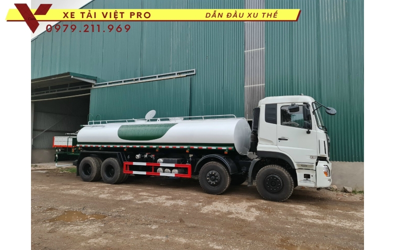 Xe tải dongfeng 4 chân téc chở nước 17 khối - Đánh giá xe