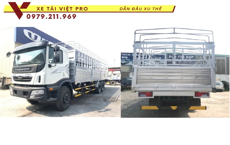 Xe tải Deawoo gắn cẩu Unic 5 tấn Thông số kỹ thuật