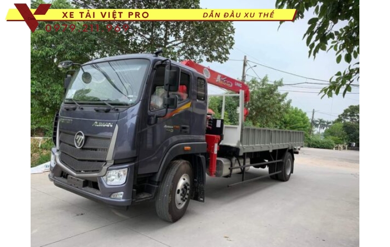 Xe Auman gắn cẩu Unic 3 tấn Đáp án tối ưu cho nhu cầu vận chuyển và nâng hạ