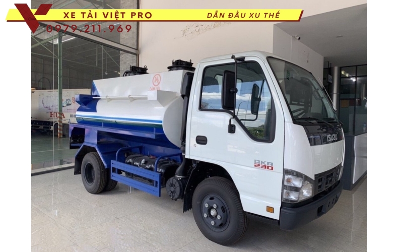 BÁO GIÁ XE ISUZU TÉC CHỞ DẦU 3 KHỐI MỚI NHẤT