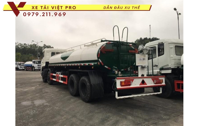 Xe tải dongfeng 4 chân téc chở nước 17 khối - Đánh giá xe