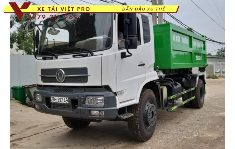 Dongfeng Xe chở rác thùng rời 12 khối