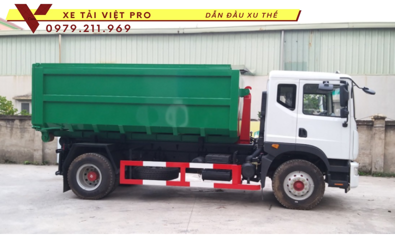 Xe Dongfeng chở rác thùng rời 14 khối