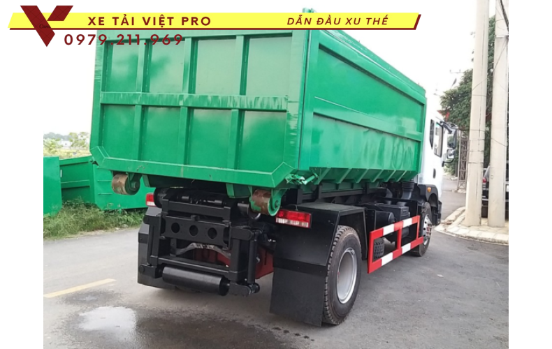 Xe Dongfeng chở rác thùng rời 14 khối