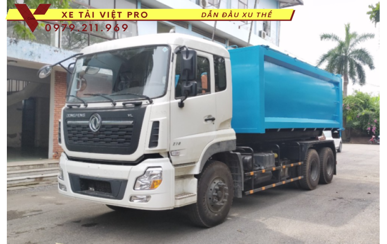Xe DONGFENG chở rác thùng rời 20 khối