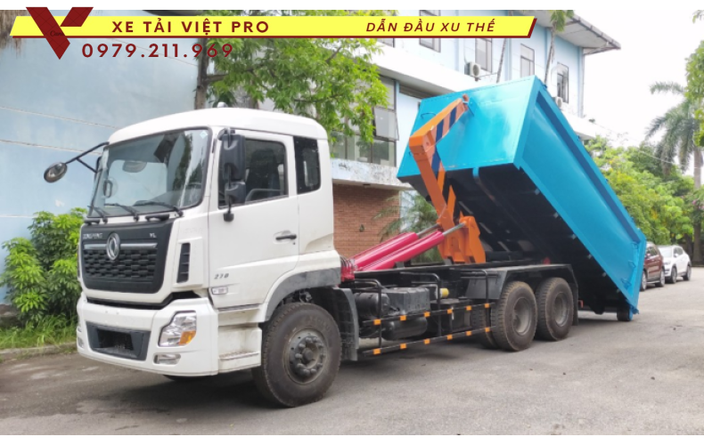 Xe DONGFENG chở rác thùng rời 20 khối