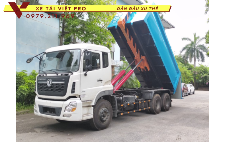 Xe DONGFENG chở rác thùng rời 20 khối