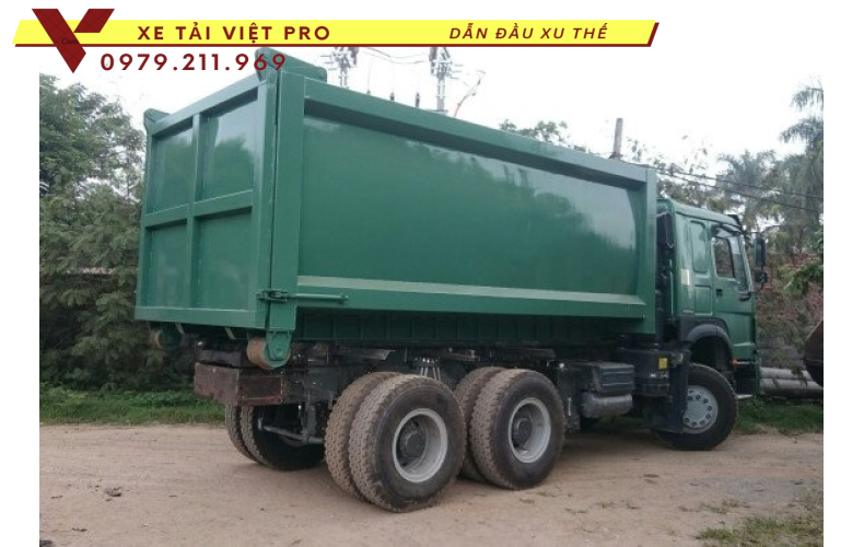 Howo chở rác thùng rời 20 khối