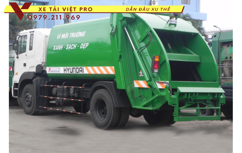 Hyundai HD170 xe cuốn ép rác 17 khối