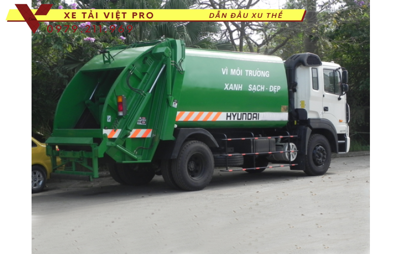 Hyundai HD170 xe cuốn ép rác 17 khối