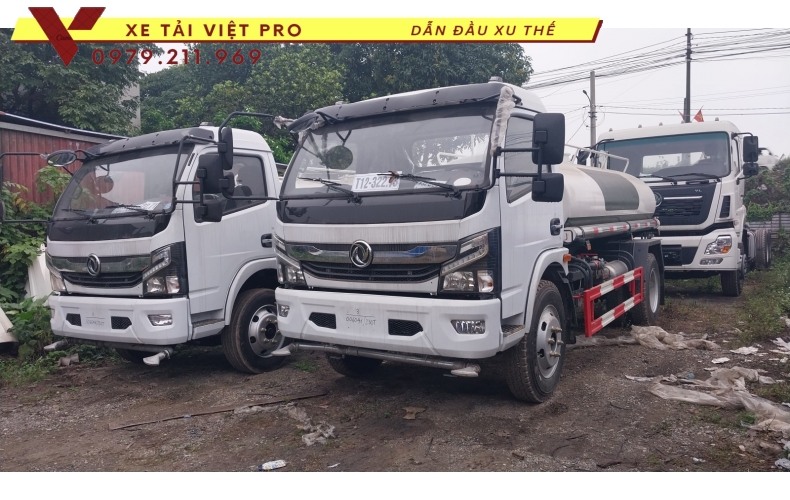 Giá xe Dongfeng D7 téc nước 6 khối nhập khẩu mới nhất
