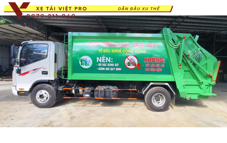 Xe JAC cuốn ép rác 10 khối mới nhất