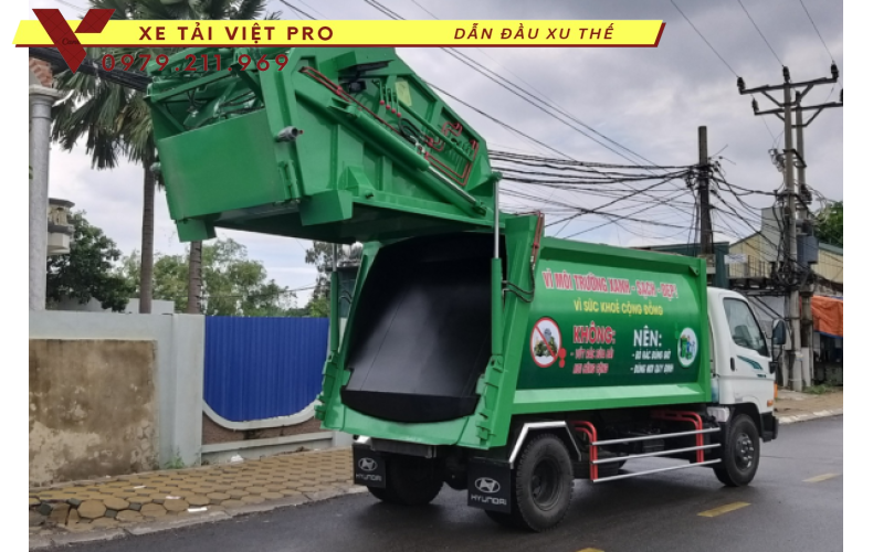 Xe HYUNDAI 110SP cuốn ép rác 10 khối