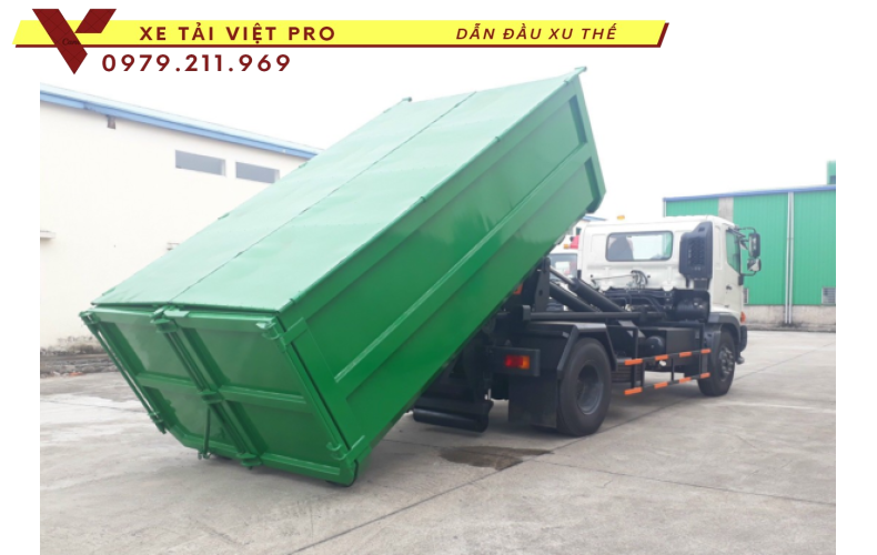 Xe Hino FG thùng chở rác rời 14 khối