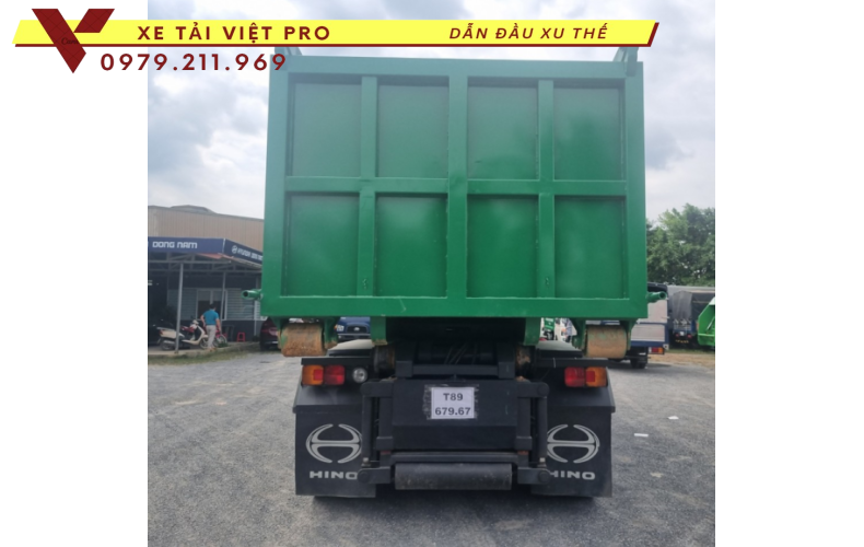 Xe HINO chở rác thùng rời 22 khối