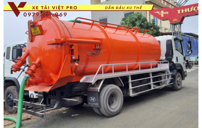 Xe ô tô hút chất thải ISUZU 6 khối