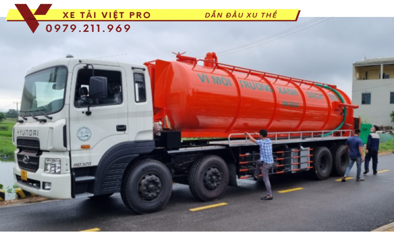HYUNDAI Xe hút chất thải 22 khối